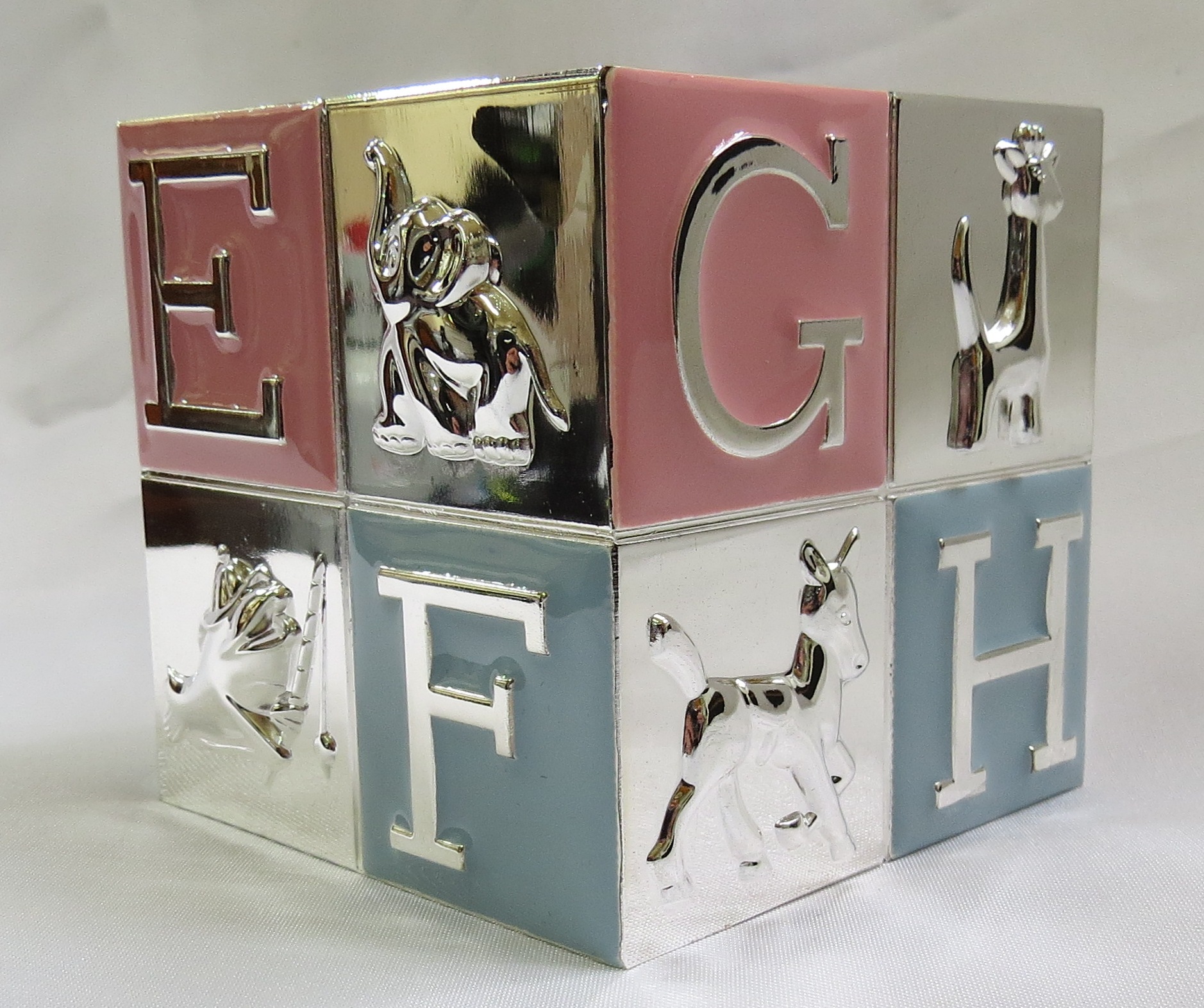 Silver Children’s ABC Money Box D.M. Jewellery Design. New Zealand