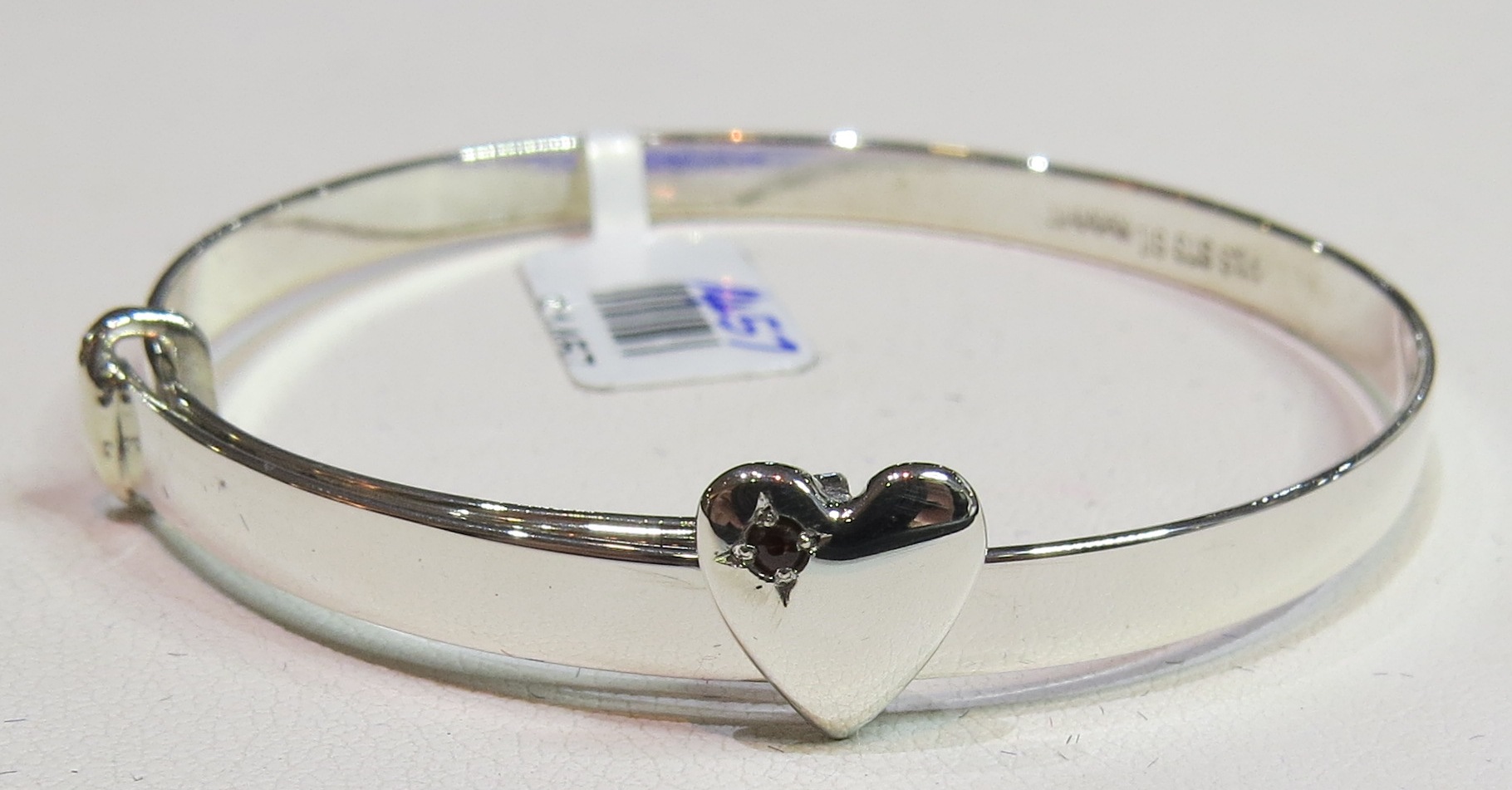 child's silver expanding bangle