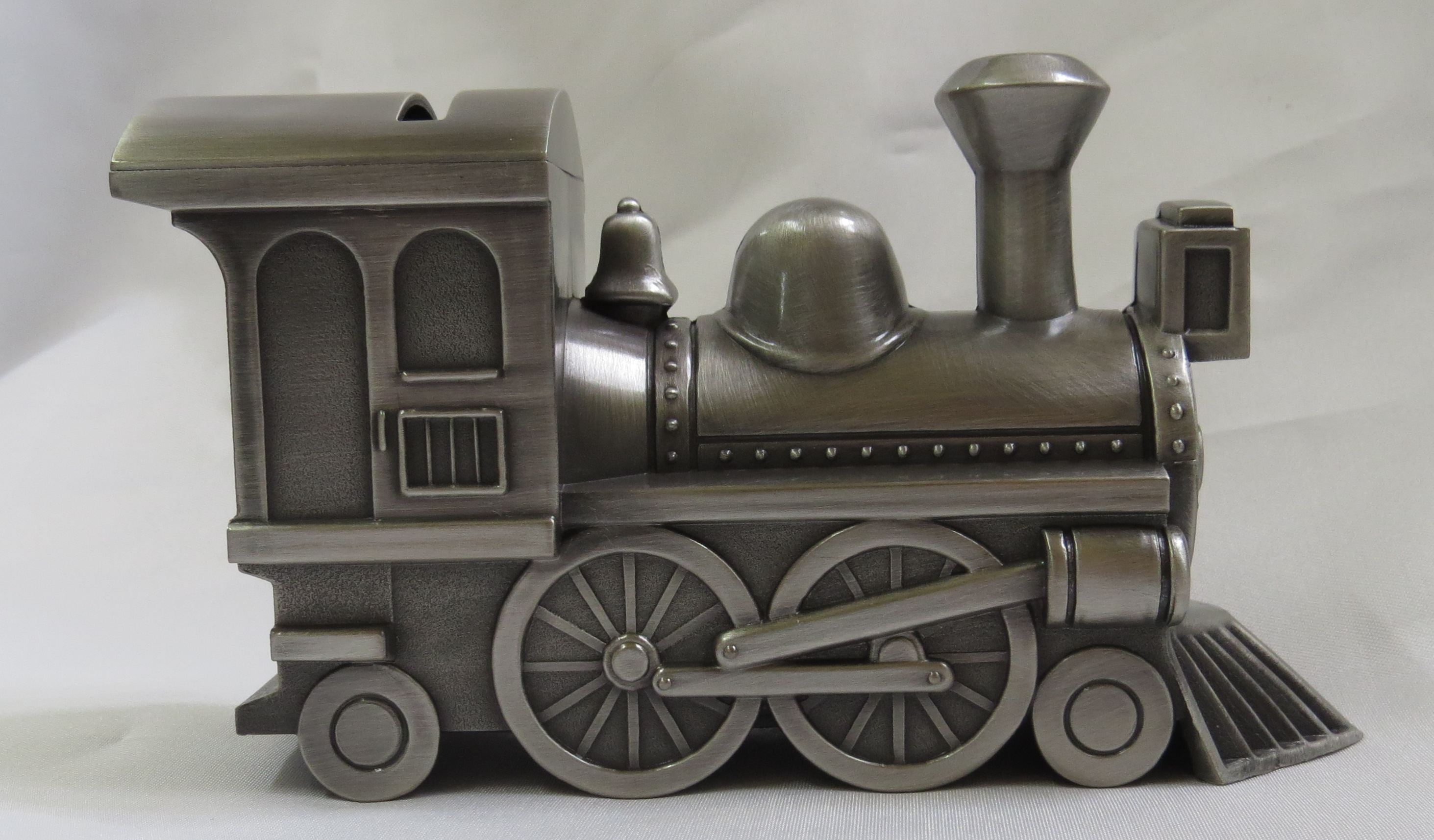 Pewter Train Money Box D M Jewellery Design New Zealand Owned - pewter train money box